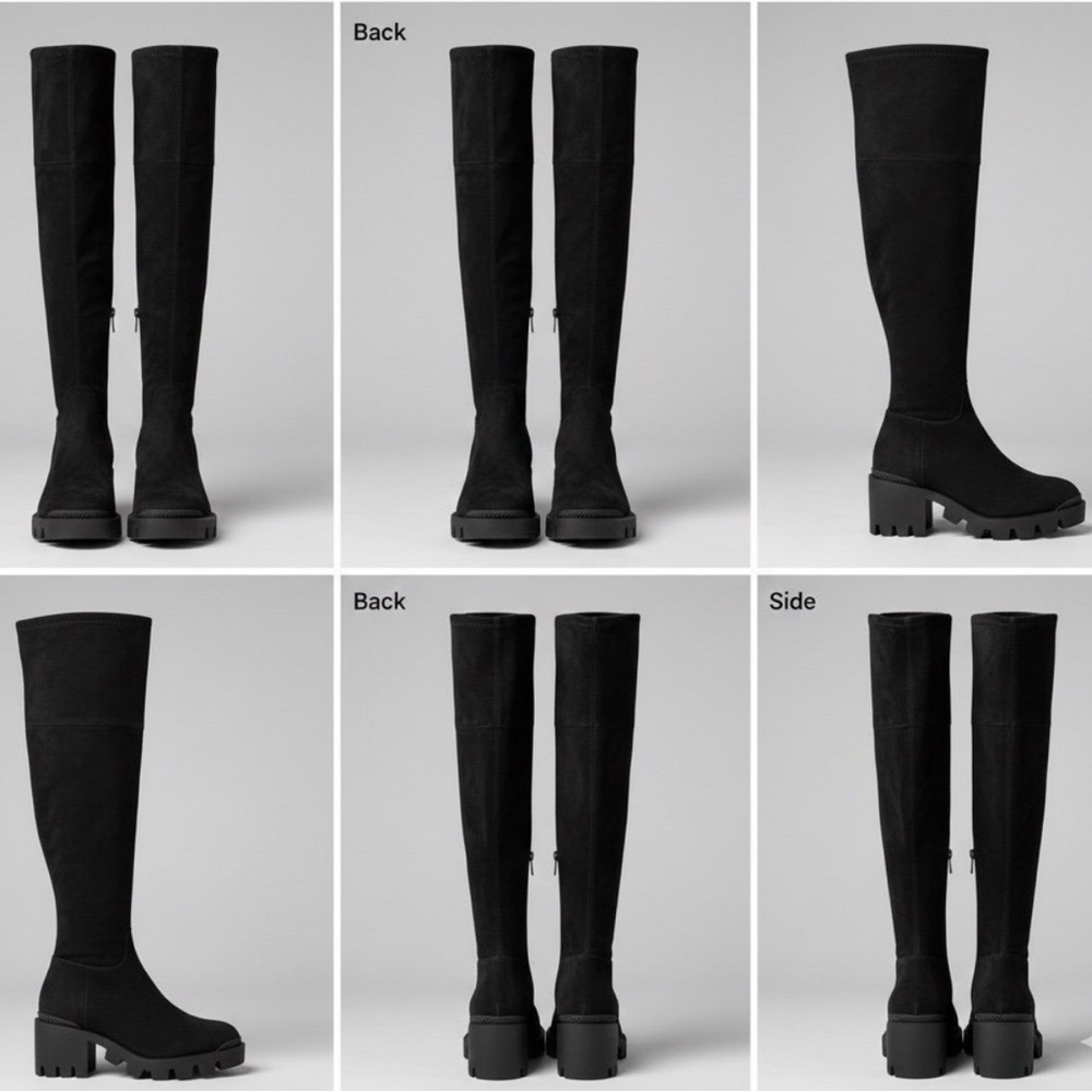 SCHUTZ Black Over the Knee Boots